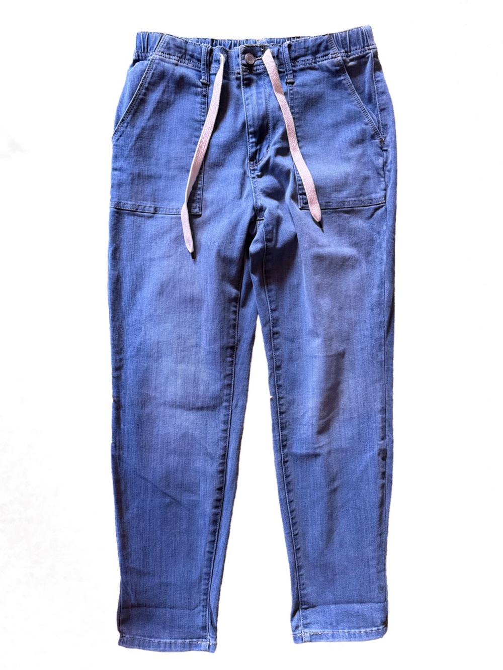 🥳 HP! Judy Blue 6 8 10 Pull-On Jogger Jeans Drawstring Size 7 28 JB88496 Pants - Picture 5 of 14